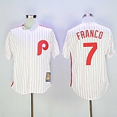 Phillies 7 Maikel Franco White Cooperstown Collection Cool Base Jersey Sguo,baseball caps,new era cap wholesale,wholesale hats